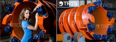 Rollenbohrwerkzeuge BOHRWERKZEUGE MIT DEN ROHRBÜRSTEN MIT EINEM DURCHMESSER VON 900 MM